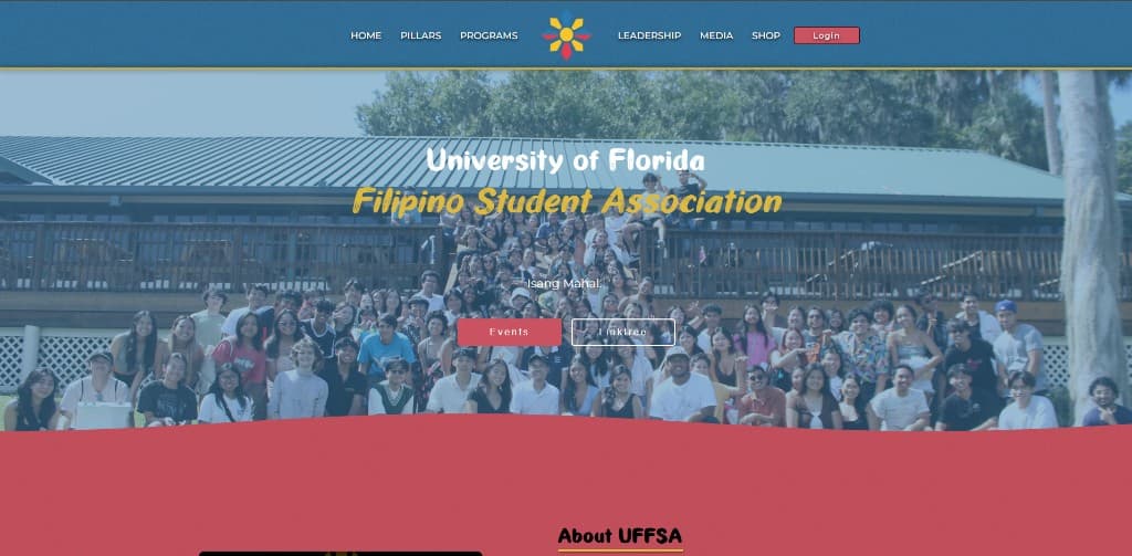 The UF Filipino Student Association homepage